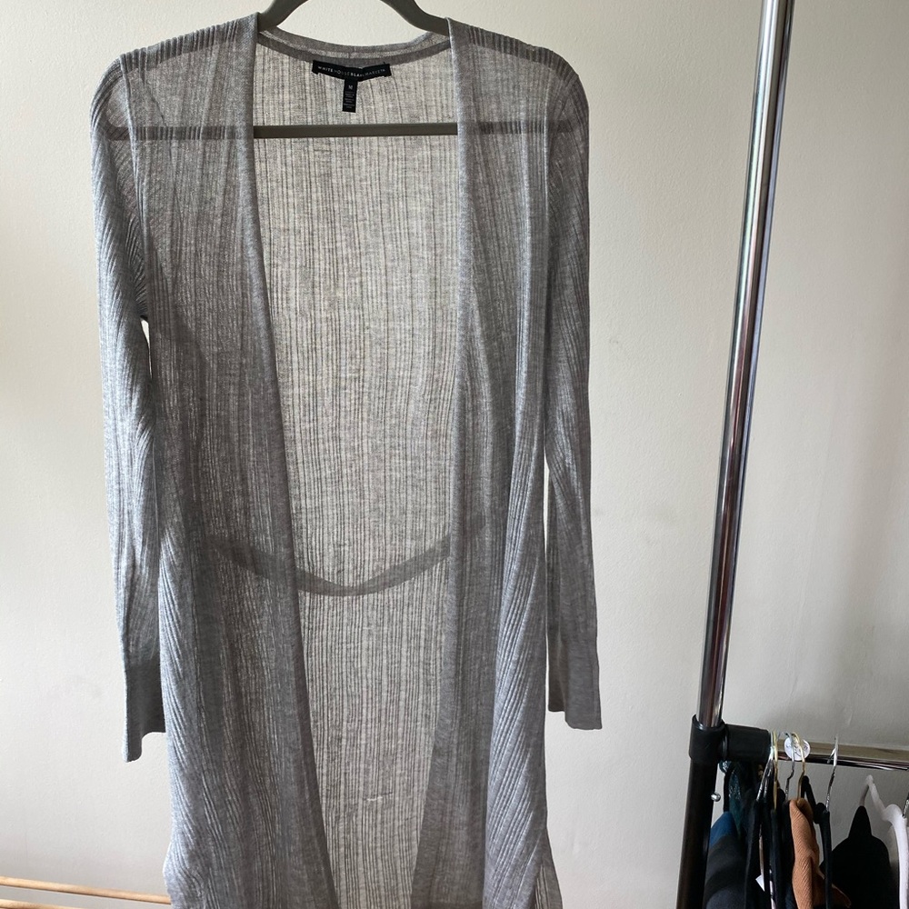 White House Black Market Belted Cardigan